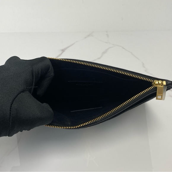 Saint Laurent Monogram Grained Pouch - Picture 6 of 6